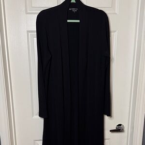 Beyond Yoga Elegant Black Drape Cardigan